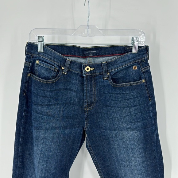 Tommy Hilfiger Goshen Boyfriend Boot Cut Womens Mid Rise Jeans cropped - Picture 2 of 10